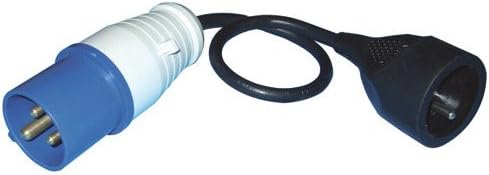 Adaptateur pour caravane, Longueur 15cm, Section 3G2,5,  IP20, Bleu