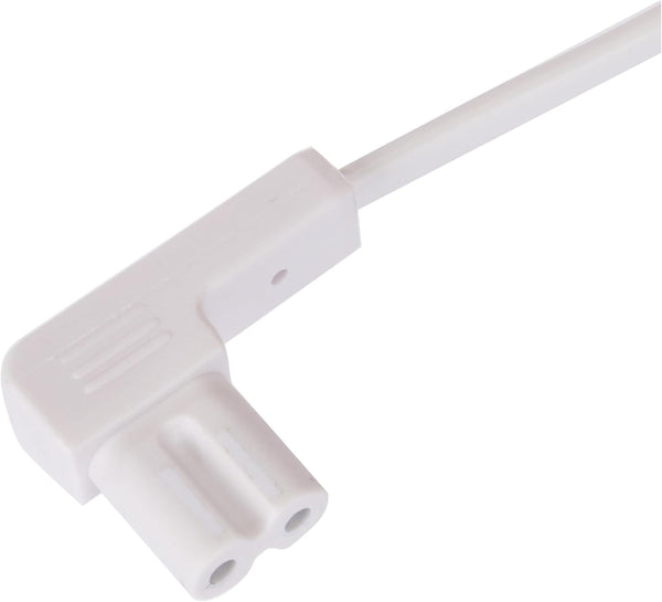 Câble d'alimentation Audio, vidéo, Radio, Sonos Play, Coudé fiche euro vers prise double femelle Type C7, Longueur 1M/1.8M/ 3M, Blanc