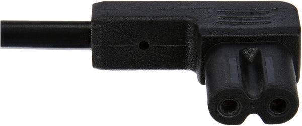 Câble d'alimentation Audio, Vidéo, Radio, Sonos Play, Coudé fiche euro vers prise double femelle Type C7, Longueur 1M/1,8M/3M/5M, Noir