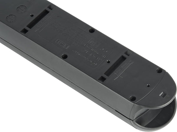 Bloc Multiprises 4 Prises Françaises avec Enrouleur Prises 16A, Câble 3m, H05VV-F 3G1.5 mm², Fiche plate