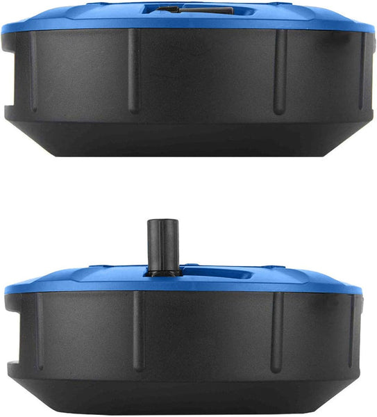 Enrouleur Rallonge Ménager Domestique avec 4 Prises 16A, Câble 5m-Section 3G1 mm², Blue