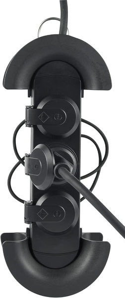 Bloc Multiprises Étanche Professionnel Outdoor avec Rallonge électrique 10m, 3 Prises 16A, Câble 10m H05RR-F 3G1.5, IP44 IK09 ultra-robustes, idéal pour chantiers, garages et jardins