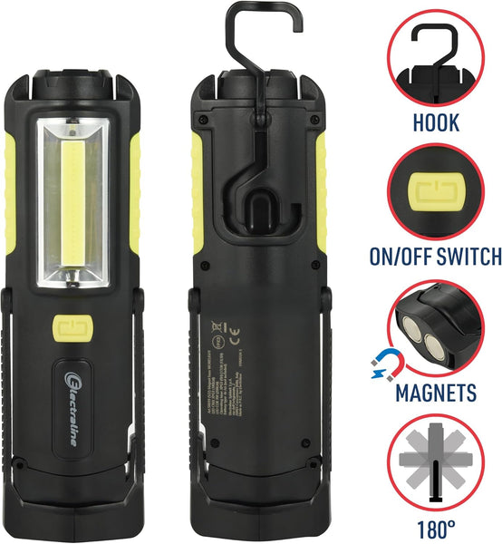 Lampe torche LED 3W, 200 lumens, TechnologieCOB