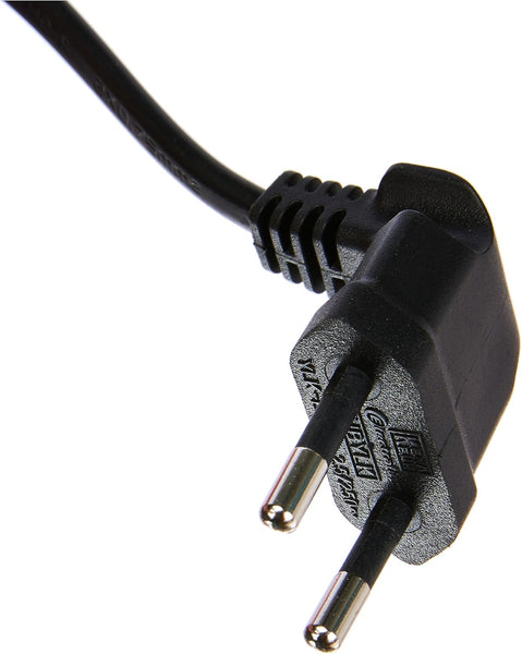 Câble d'alimentation Audio, Vidéo, Radio, Sonos Play, Coudé fiche euro vers prise double femelle Type C7, Longueur 1M/1,8M/3M/5M, Noir