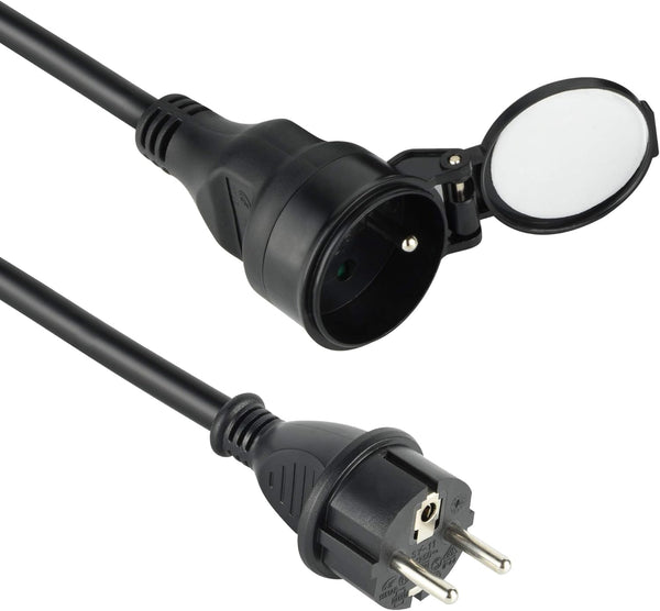 Rallonge Prolongateur électrique IP44 Professionnelle étanche 5m/10m/25m, Noir - Section 3G2,5 mm²