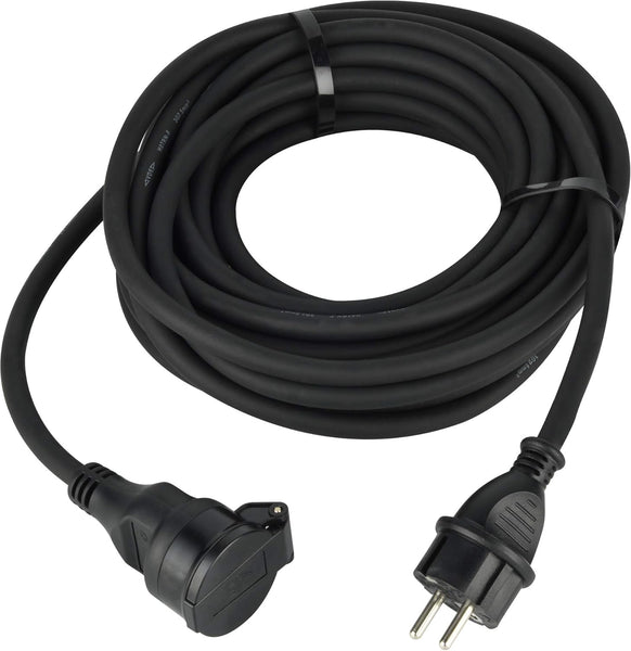 Rallonge Prolongateur électrique IP44 Professionnelle étanche 5m/10m/25m, Noir - Section 3G2,5 mm²