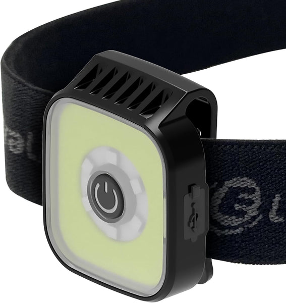 Mini Lampe frontale LED compacte 115 Lumen, tecnologie COB, Batterie rechargeable 400mAh