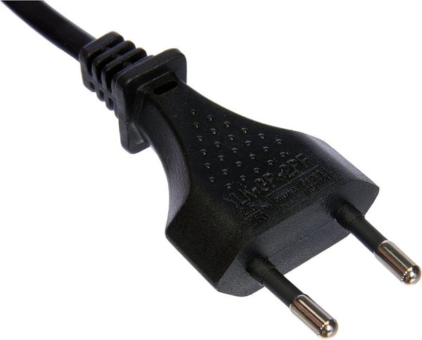 Câble d'alimentation standard PC EU vers C7, câble de réseau PC IEC vers C7 2 M, H03VVH2-F 2 x 0,75, 250 V, mâle/femelle