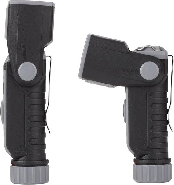 Lampe torche de travail LED rechargeable, 400 lm, 1500 mAh, tête pivotante, 4 modes d'éclairage