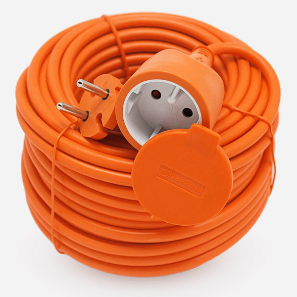 Prolongateur jardin avec clapet 16A 20M/25M Orange